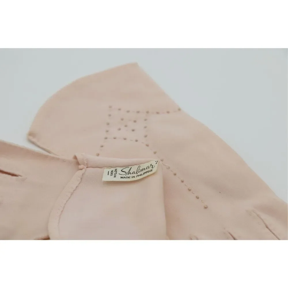 1950s Vintage Blush Pink Dress Gloves Size 6 1/2‎ Wear Right Gloves